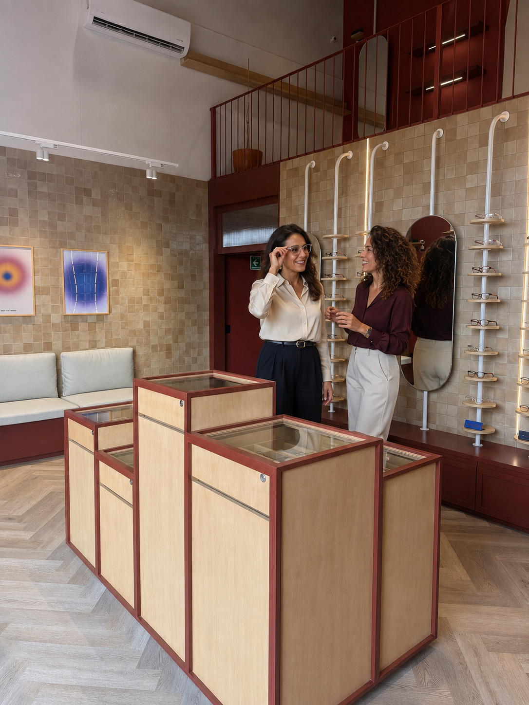 Experiencia de óptica boutique en COA Lab Vision Center